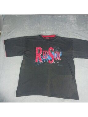 Red Sox Salem Sportswear Vintage T Shirt XL Distressed Sunspot MLB Single Stitch